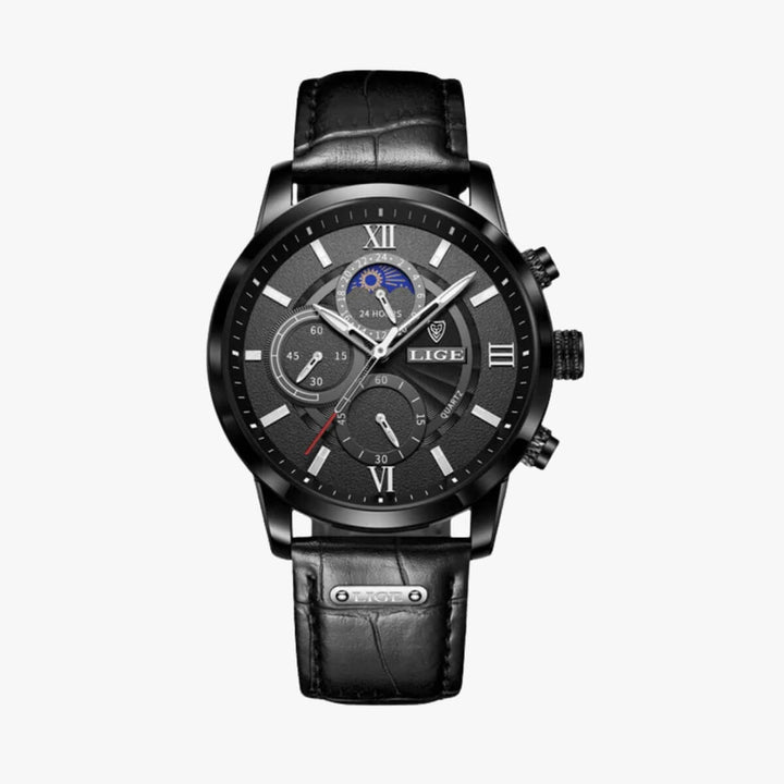 Chronograph Leather Watch