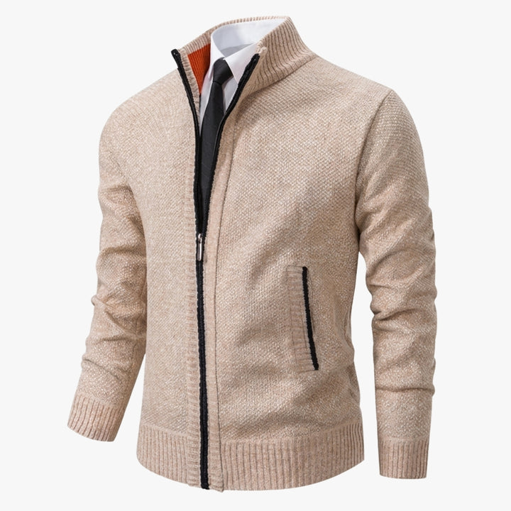 Zip-Up Cardigan Sweater