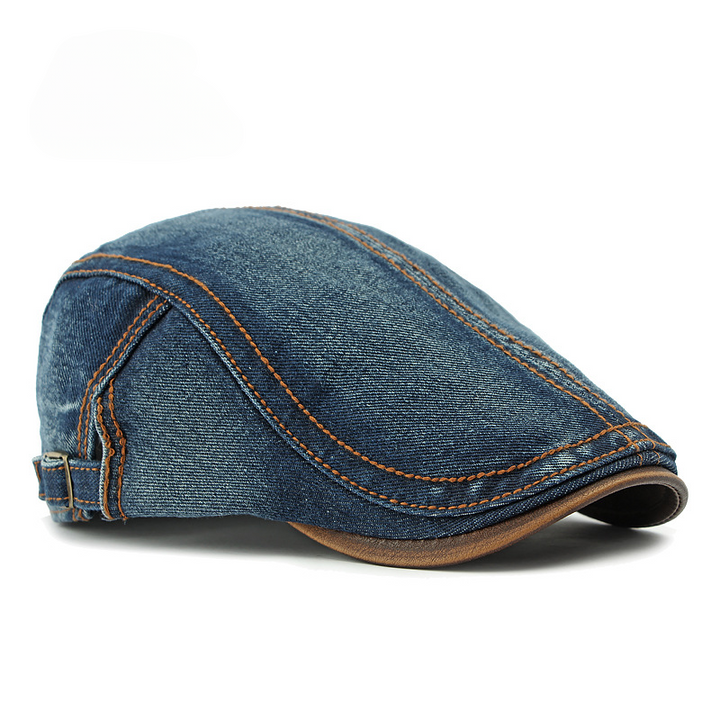 Denim Flat Cap