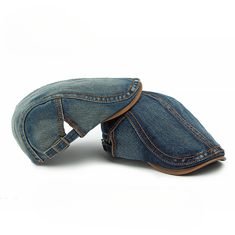 Denim Flat Cap