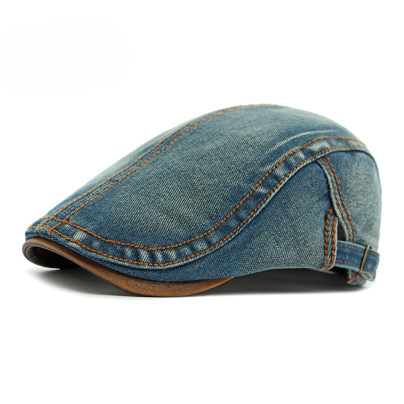 Denim Flat Cap