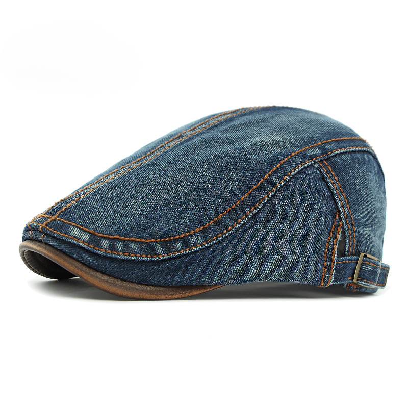 Denim Flat Cap