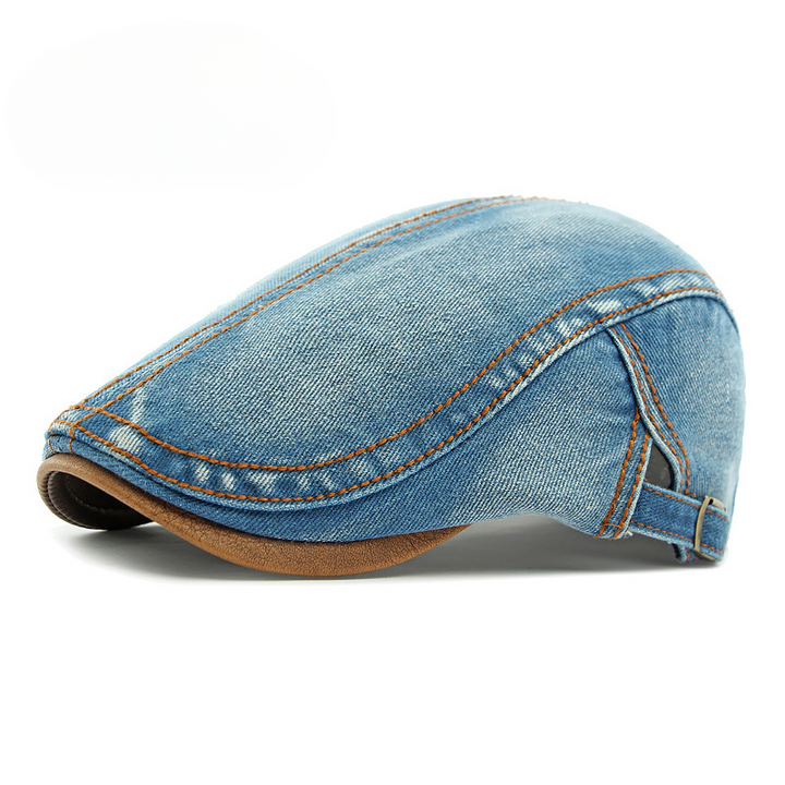 Denim Flat Cap