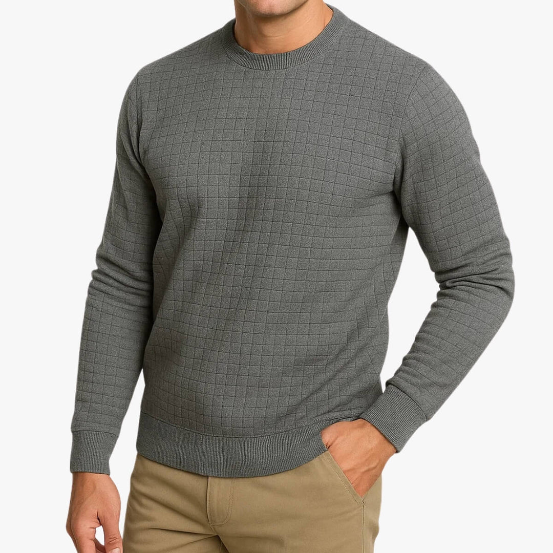 Grid Texture Sweater