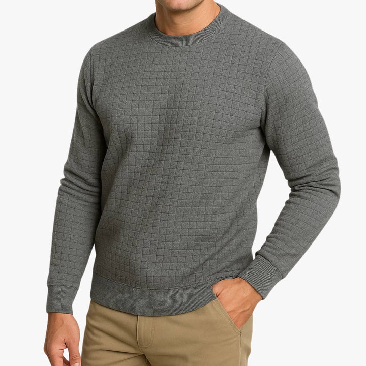 Grid Texture Sweater