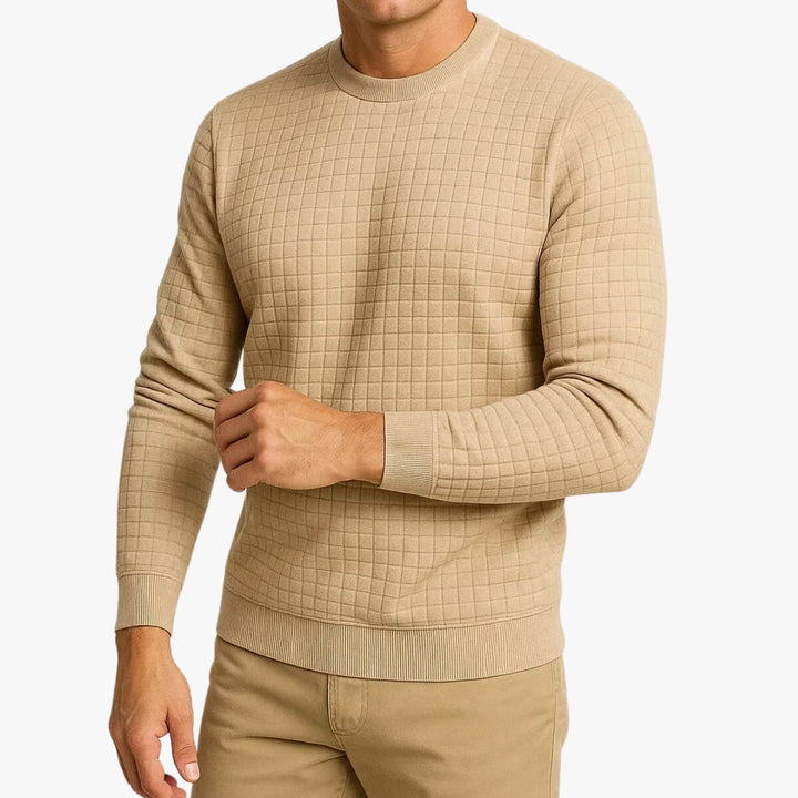 Grid Texture Sweater