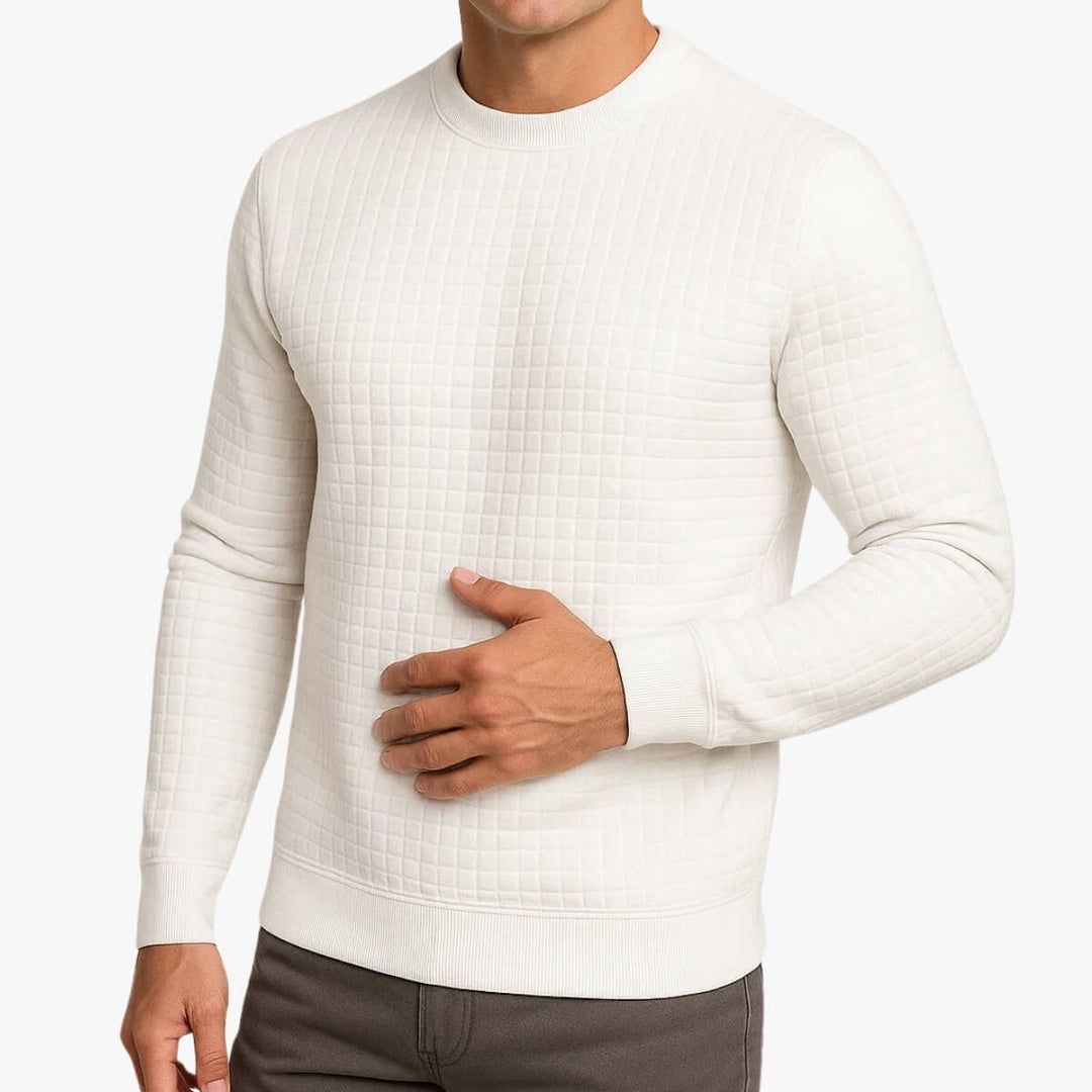 Grid Texture Sweater
