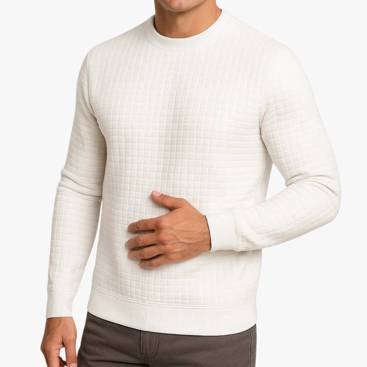 Grid Texture Sweater