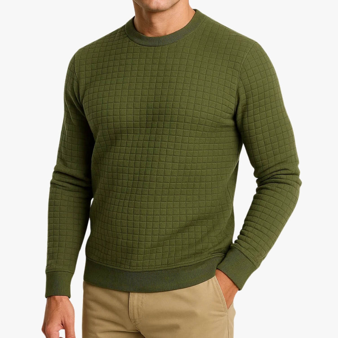 Grid Texture Sweater