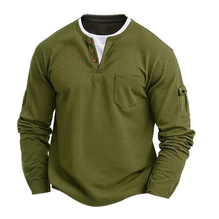 Waffle Knit Henley