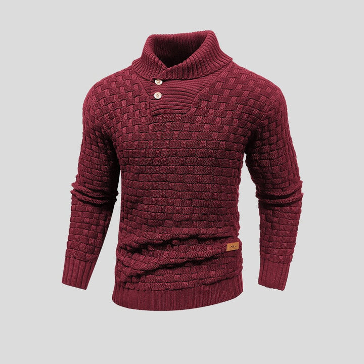 Basketweave Pullover Sweater