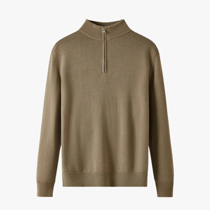 Knitted Long-Sleeve Polo