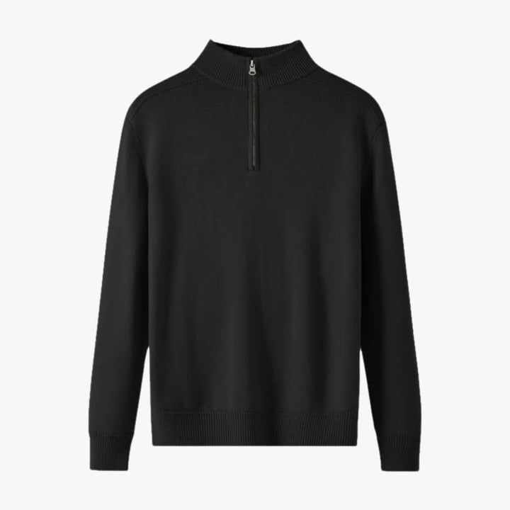Knitted Long-Sleeve Polo
