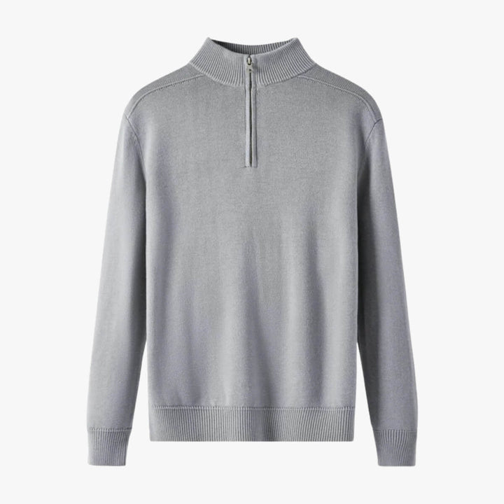 Knitted Long-Sleeve Polo