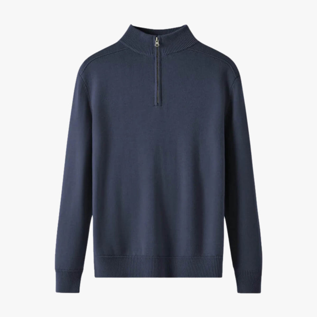 Knitted Long-Sleeve Polo