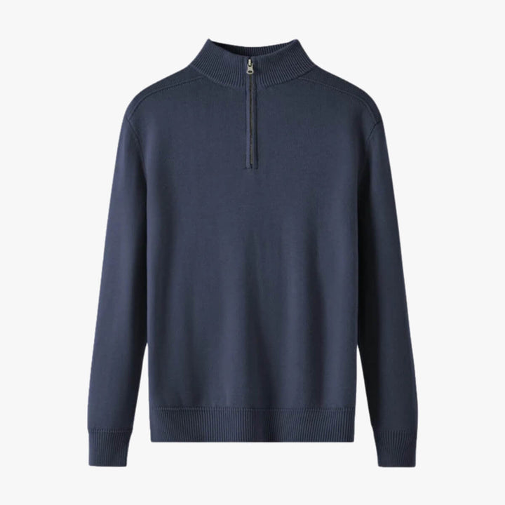 Knitted Long-Sleeve Polo
