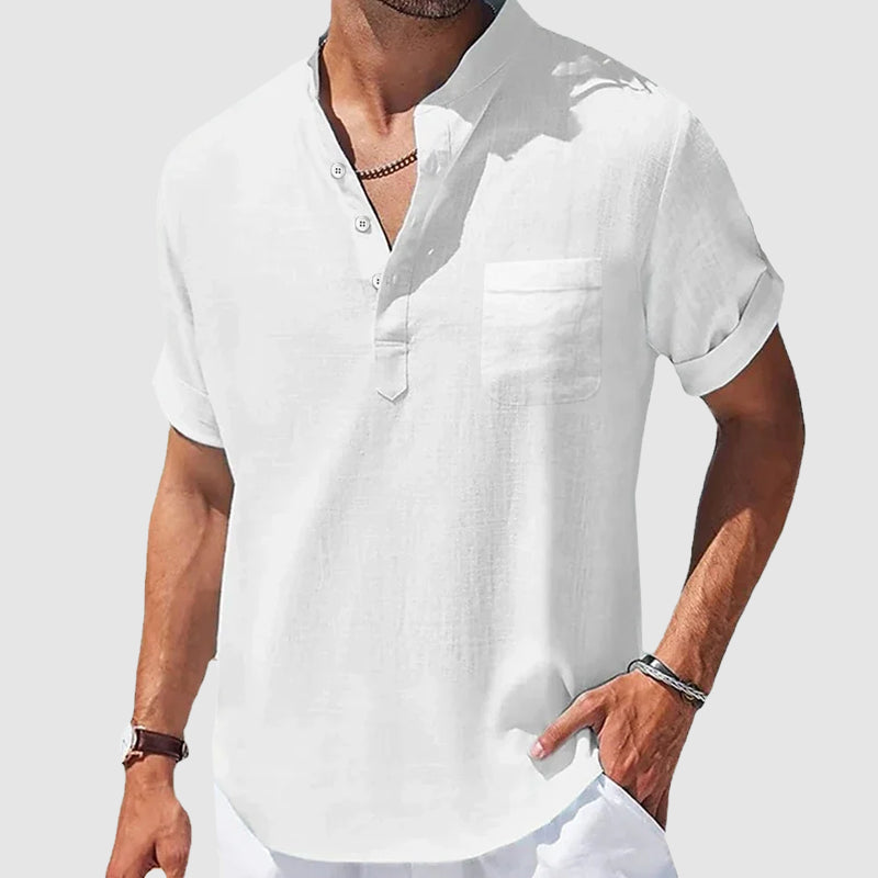 Short Sleeve Henley
