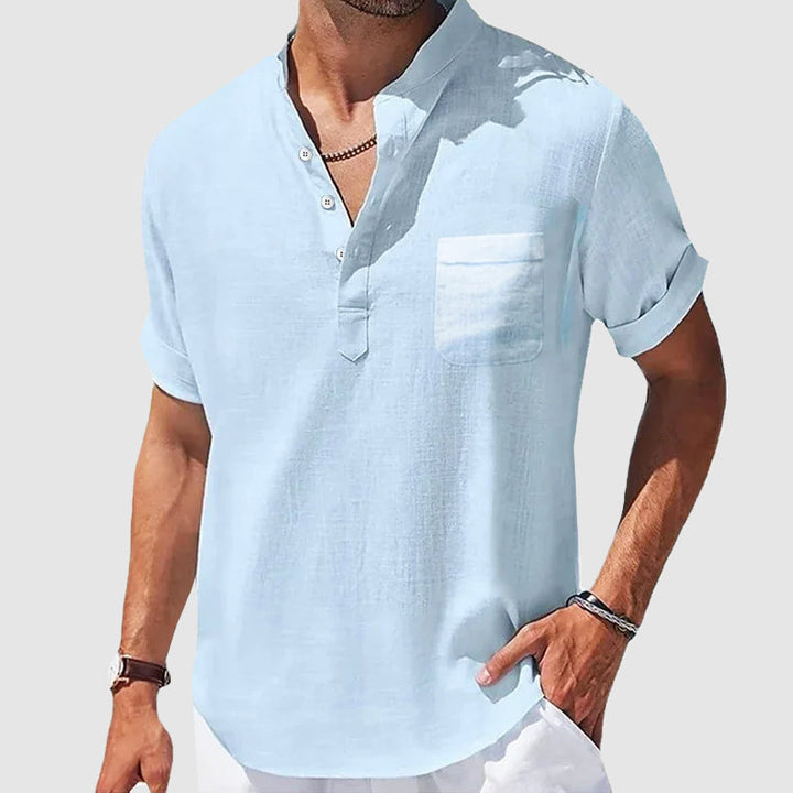 Short Sleeve Henley