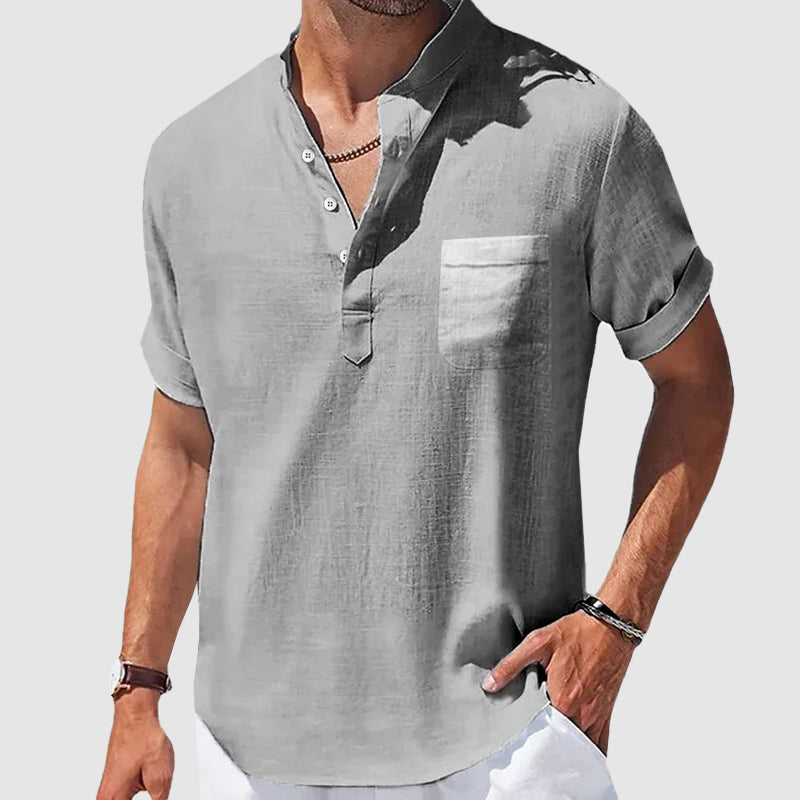 Short Sleeve Henley