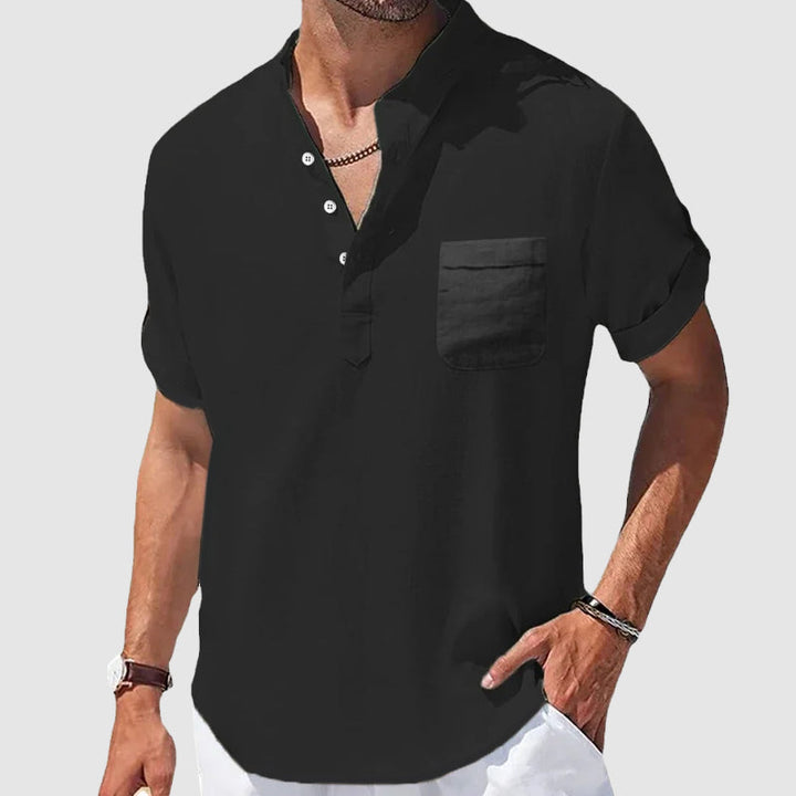 Short Sleeve Henley