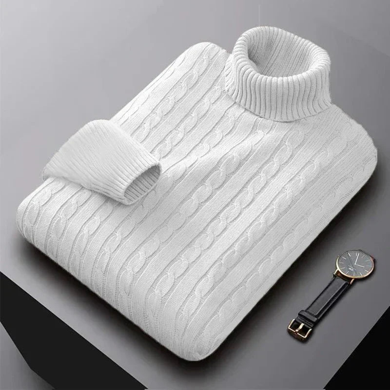 Cable Turtleneck Sweater