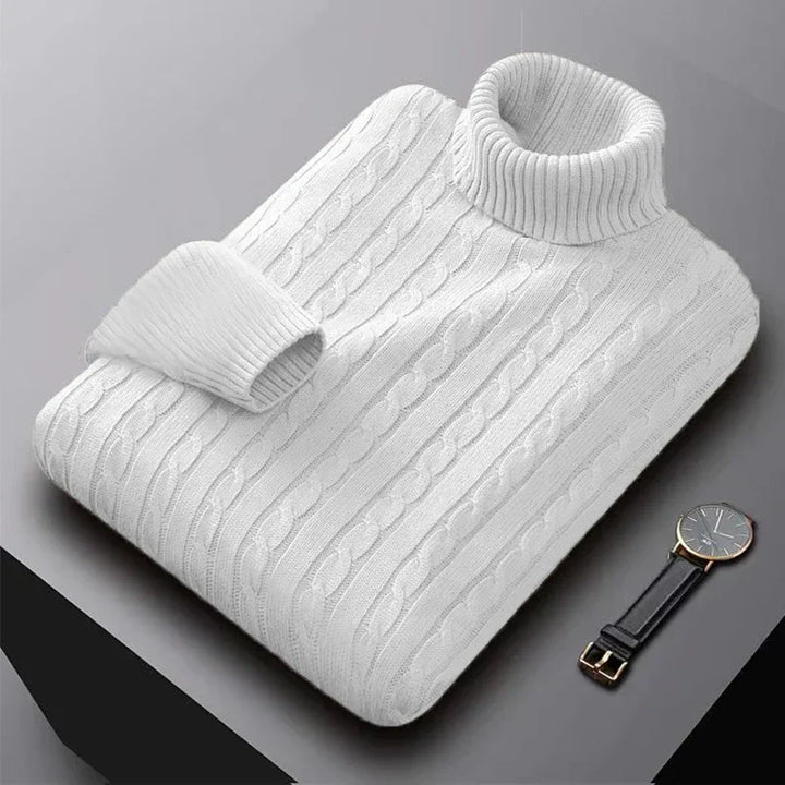 Cable Turtleneck Sweater