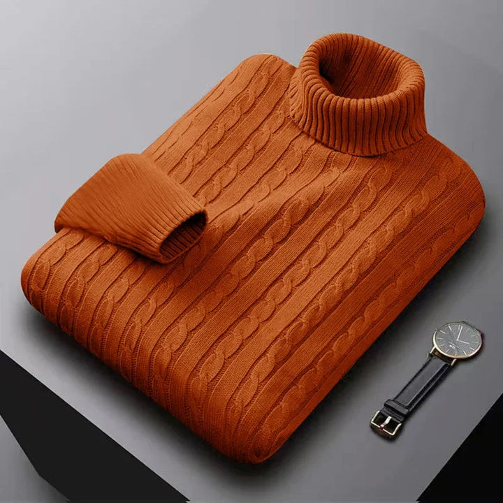 Cable Turtleneck Sweater