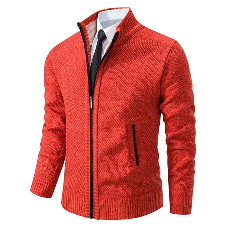 Zip-Up Cardigan Sweater