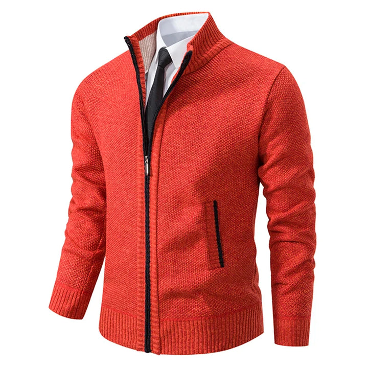 Zip-Up Cardigan Sweater