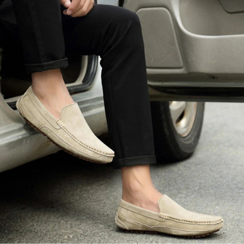 Premium Suede Driver Loafers