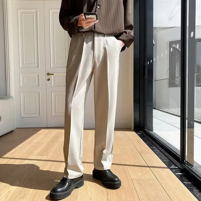 Pleated Wide Trousers