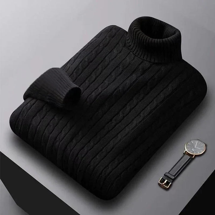 Cable Turtleneck Sweater