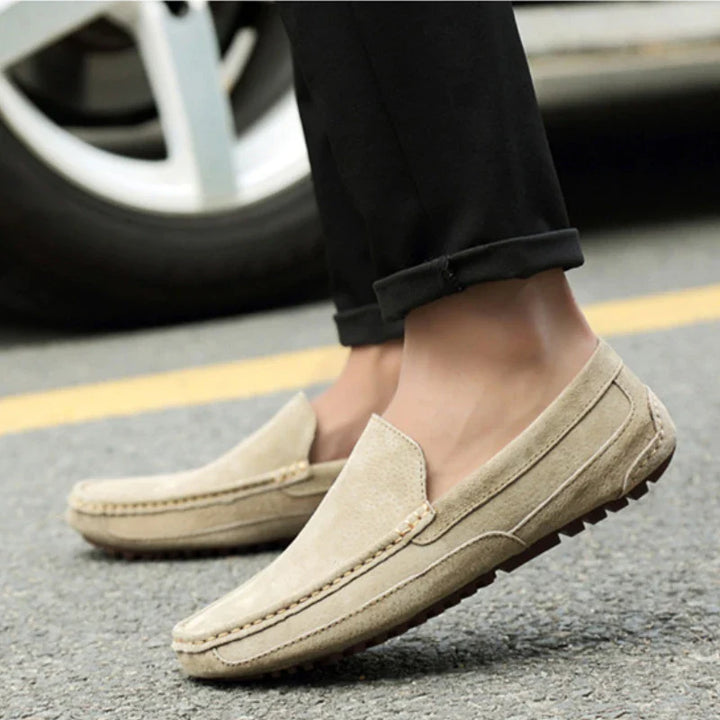 Premium Suede Driver Loafers