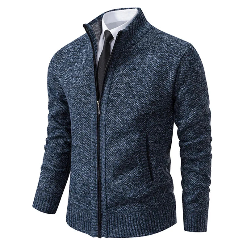 Zip-Up Cardigan Sweater