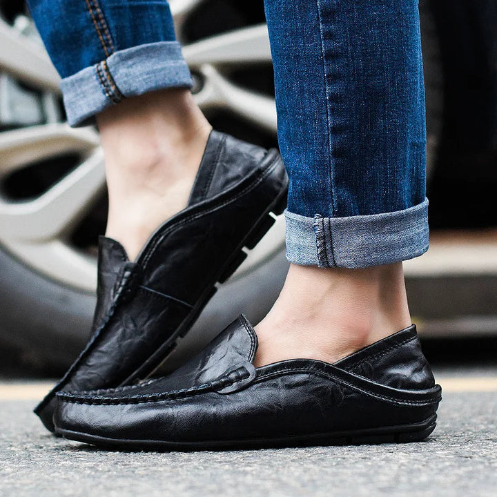 Lux Leather Moccasins