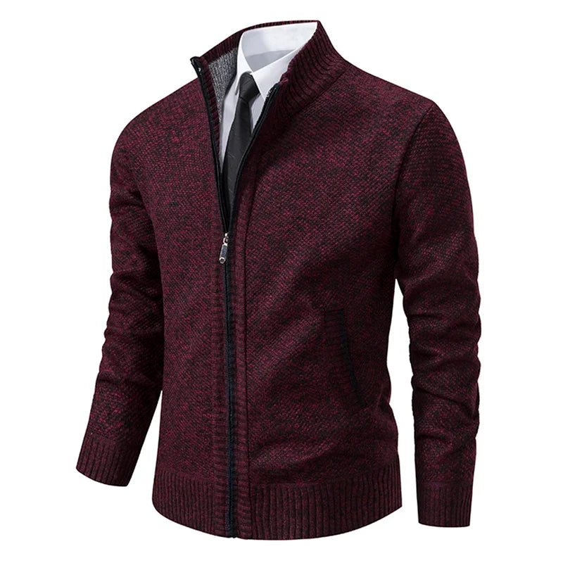 Zip-Up Cardigan Sweater