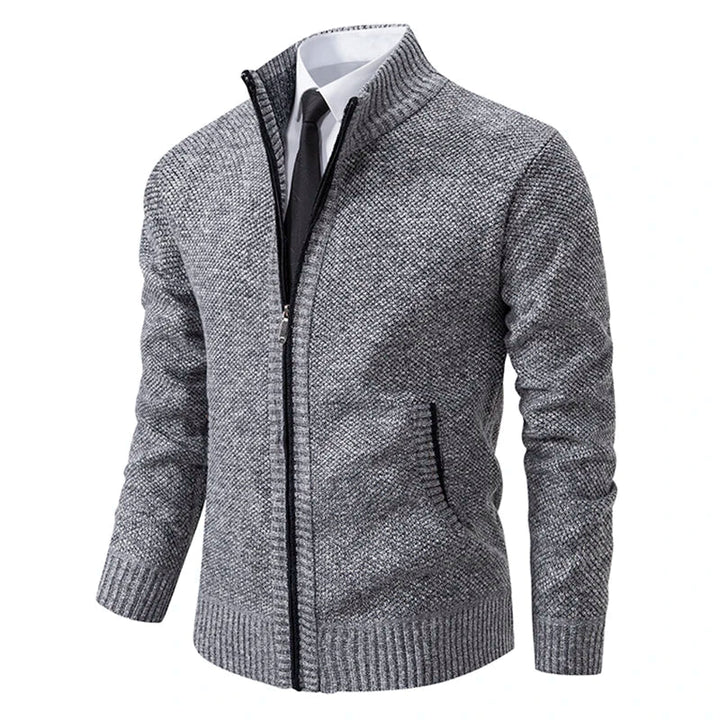 Zip-Up Cardigan Sweater