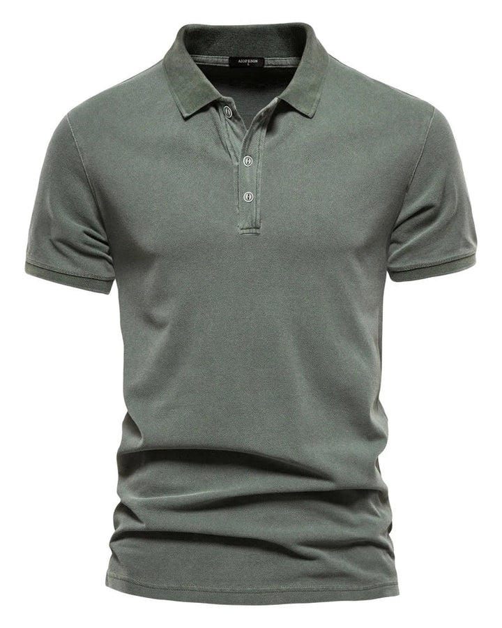 Washed Pique Polo