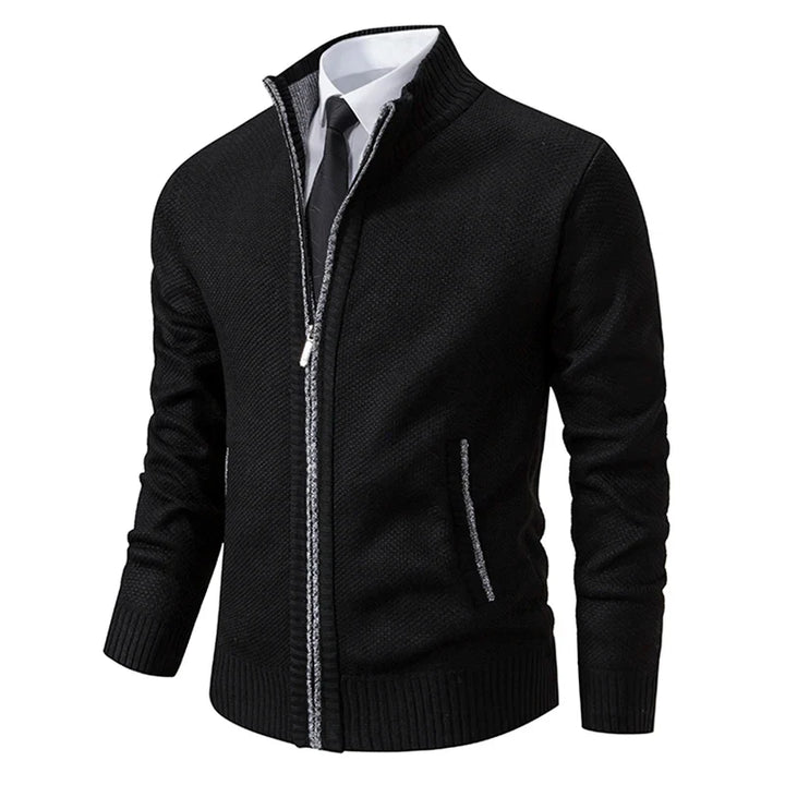 Zip-Up Cardigan Sweater