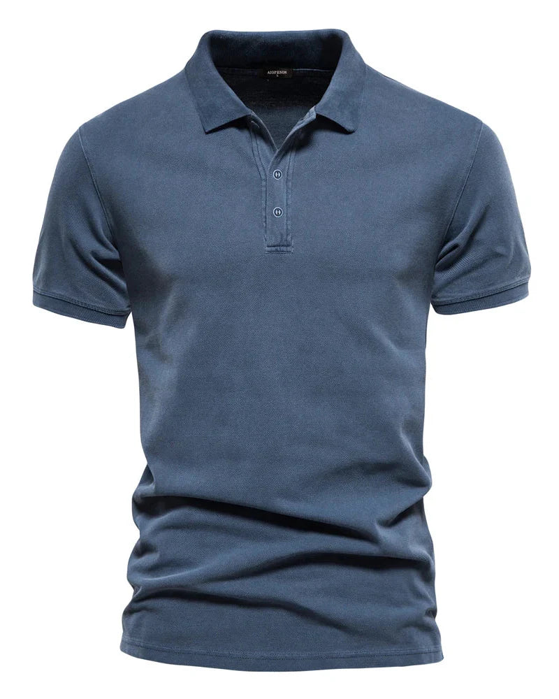 Washed Pique Polo