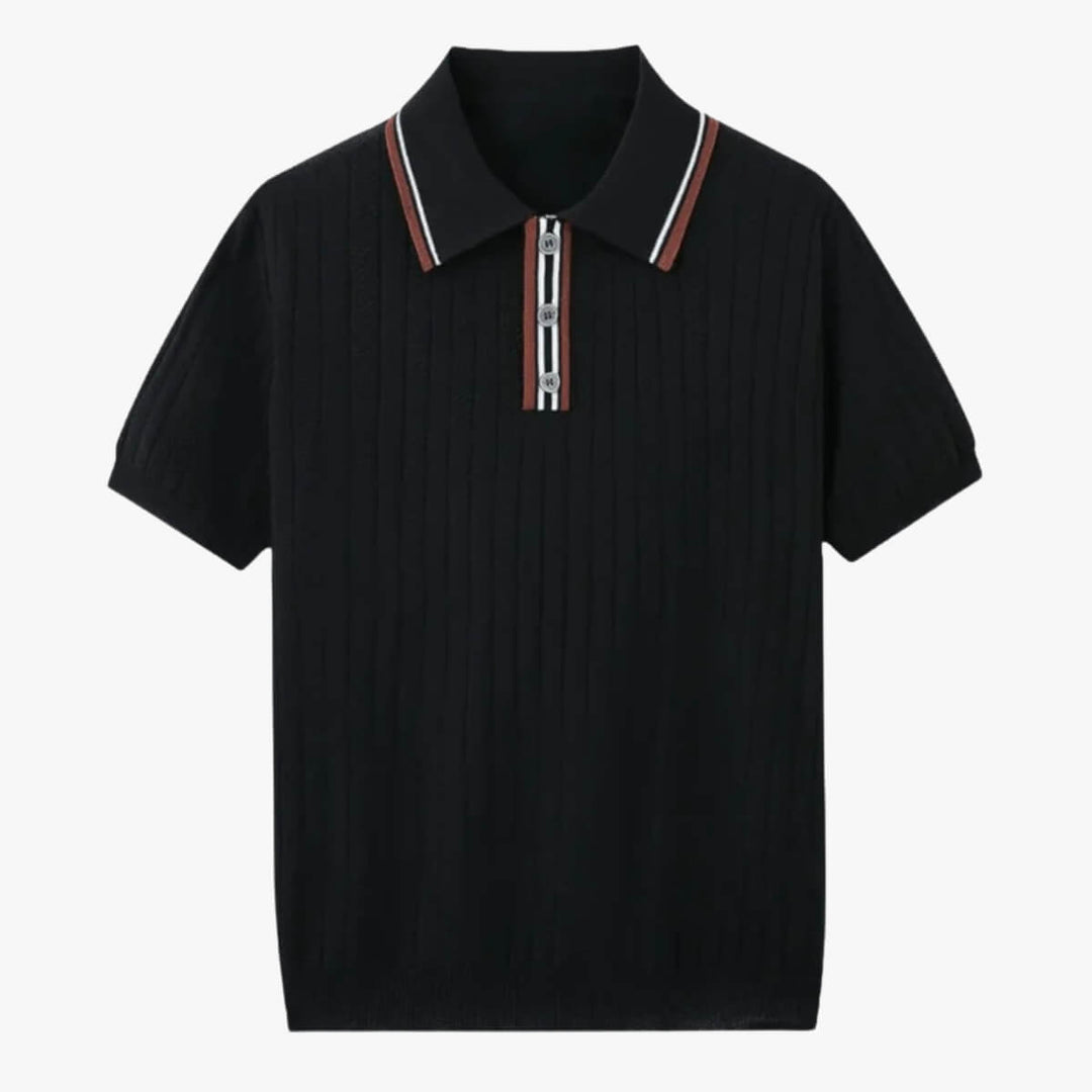 Knitted Chevron Polo