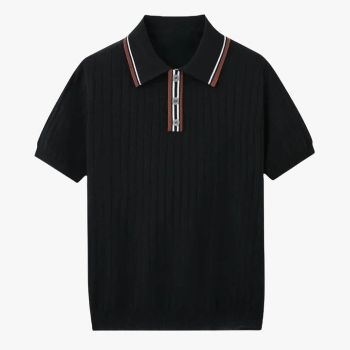 Knitted Chevron Polo