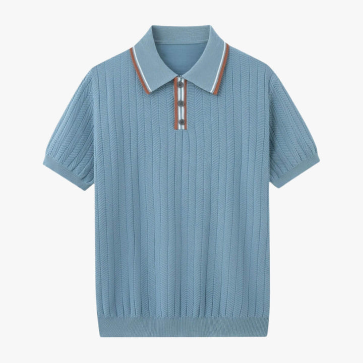 Knitted Chevron Polo