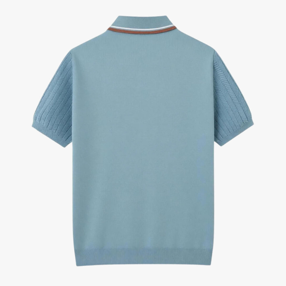 Knitted Chevron Polo