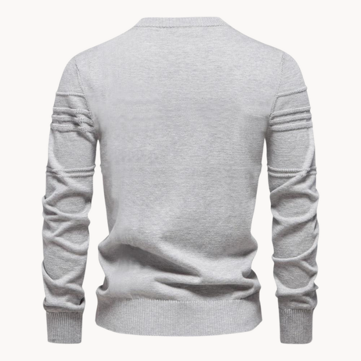 Textured Crewneck Sweater