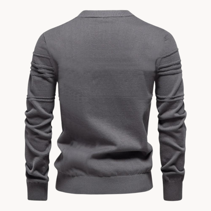 Textured Crewneck Sweater