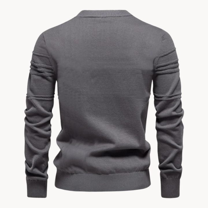 Textured Crewneck Sweater