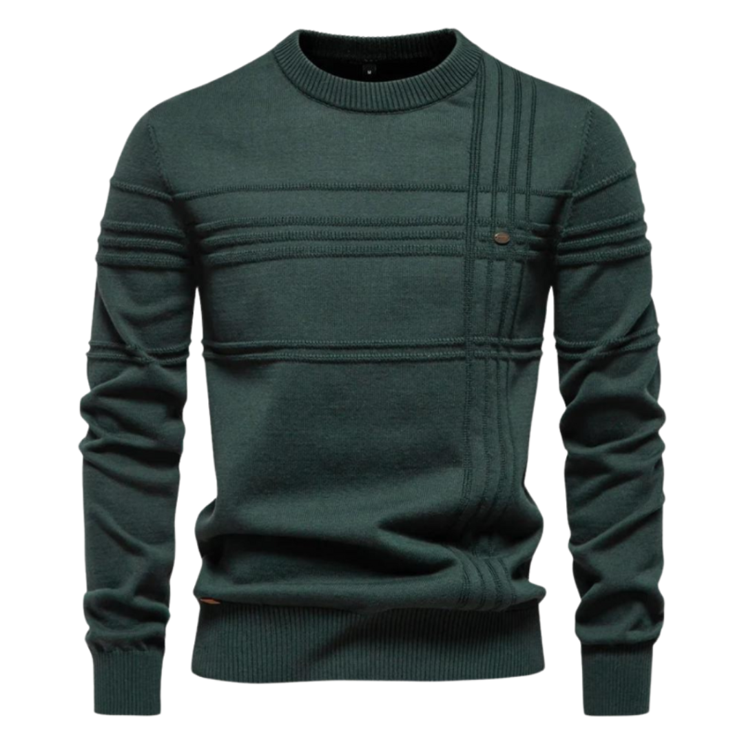 Textured Crewneck Sweater
