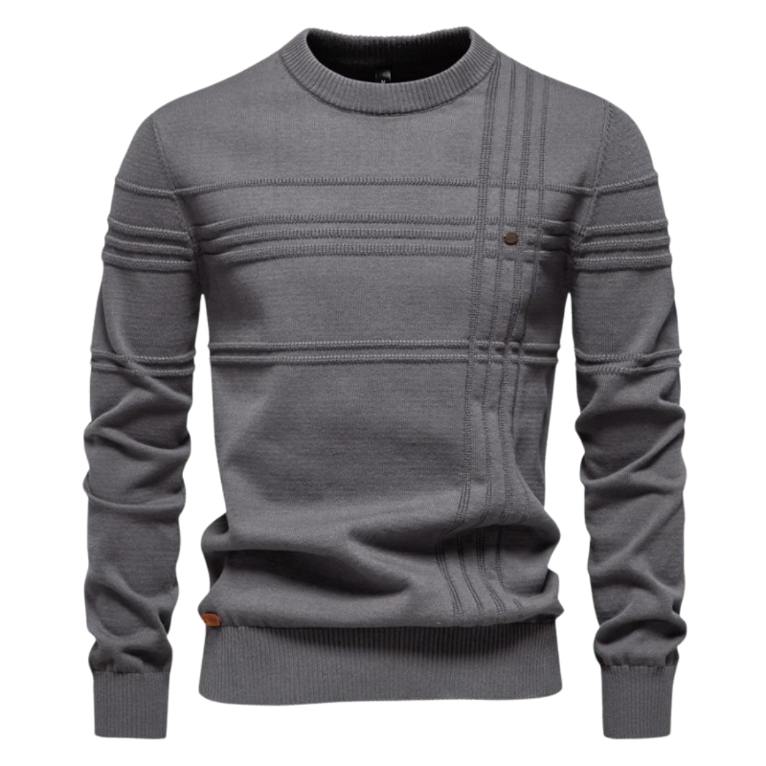 Textured Crewneck Sweater