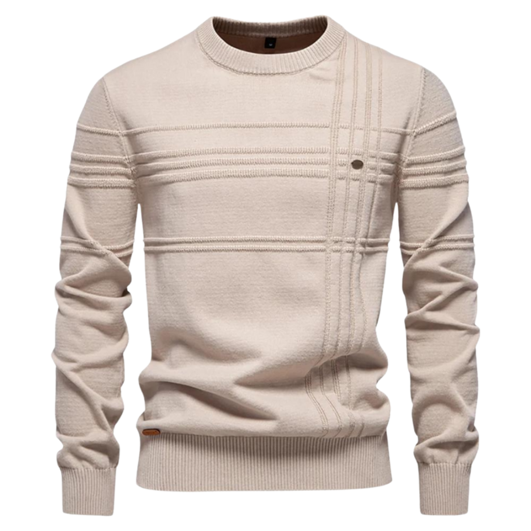Textured Crewneck Sweater